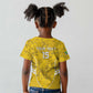 Custom Gabon Football Kid T shirt Go Les Pantheres