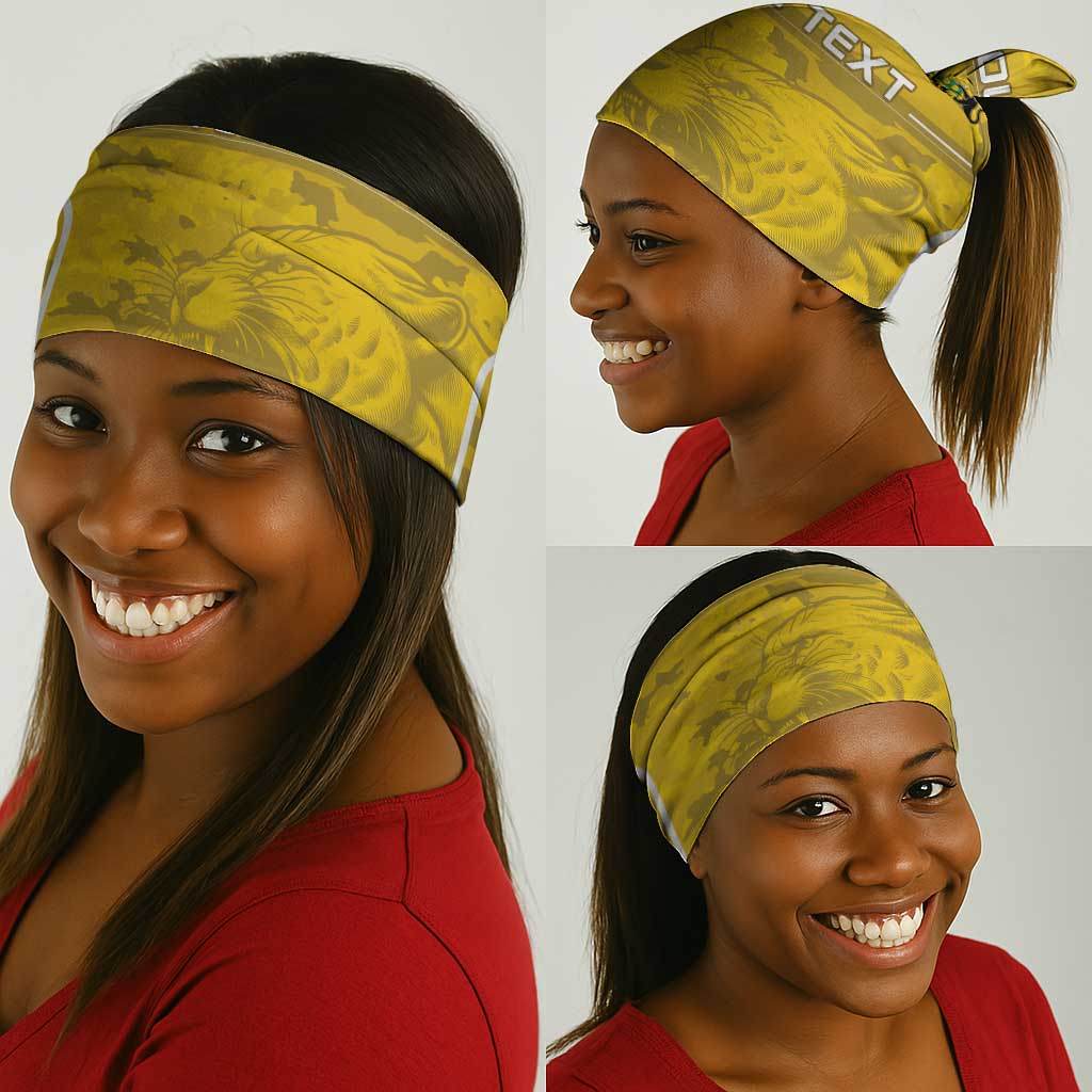Custom Gabon Football Neck Gaiter Go Les Pantheres LT15