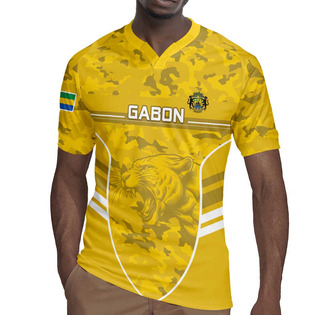 Custom Gabon Football Rugby Jersey Go Les Pantheres
