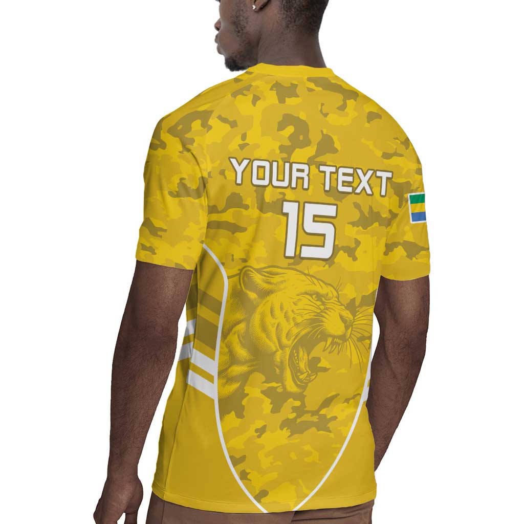 Custom Gabon Football Rugby Jersey Go Les Pantheres