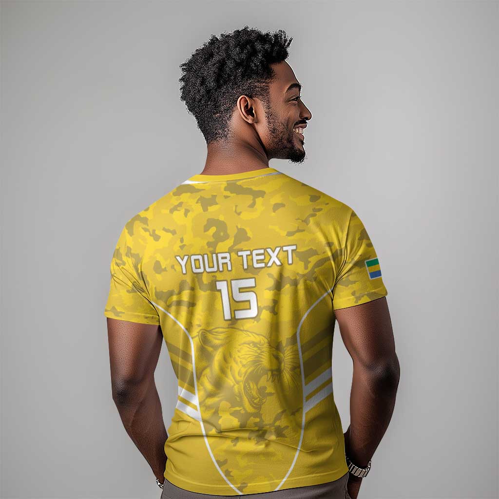 Custom Gabon Football T shirt Go Les Pantheres