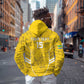 Custom Gabon Football Zip Hoodie Go Les Pantheres