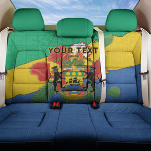 Personalised Afro Gabon Back Car Seat Cover Gabonese Union Travail and Justice