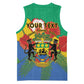 Personalised Afro Gabon Basketball Jersey Gabonese Union Travail and Justice LT15