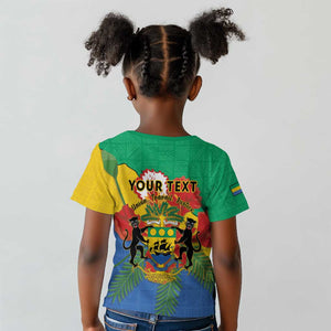 Personalised Afro Gabon Kid T shirt Gabonese Union Travail and Justice