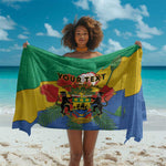 Personalised Afro Gabon Sarong Gabonese Union Travail and Justice