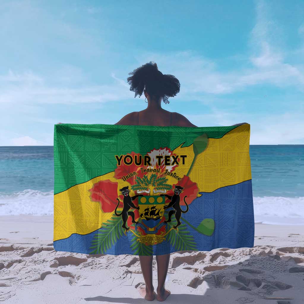 Personalised Afro Gabon Sarong Gabonese Union Travail and Justice