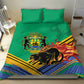 Afro Gabon Bedding Set Black Panther With Coat Of Arms
