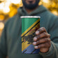 Afro Gabon 4 in 1 Can Cooler Tumbler Black Panther With Coat Of Arms