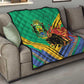 Afro Gabon Quilt Black Panther With Coat Of Arms
