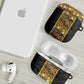 African Tribal Heritage AirPods Case Black Gold Pattern