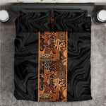 African Tribal Heritage Bedding Set Earth Tone Pattern