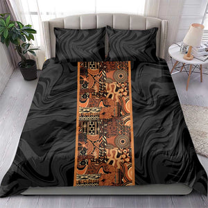 African Tribal Heritage Bedding Set Earth Tone Pattern