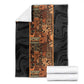 African Tribal Heritage Blanket Earth Tone Pattern