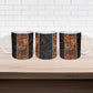 African Tribal Heritage Ceramic Mug Earth Tone Pattern