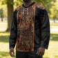 African Tribal Heritage Hockey Jersey Earth Tone Pattern