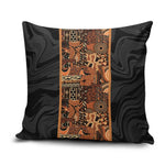 African Tribal Heritage Pillow Cover Earth Tone Pattern