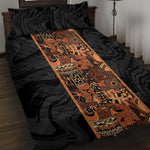 African Tribal Heritage Quilt Bed Set Earth Tone Pattern
