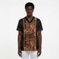 African Tribal Heritage Scrub Top Earth Tone Pattern