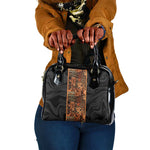 African Tribal Heritage Shoulder Handbag Earth Tone Pattern