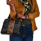 African Tribal Heritage Shoulder Handbag Earth Tone Pattern