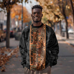 African Tribal Heritage Sweatshirt Earth Tone Pattern