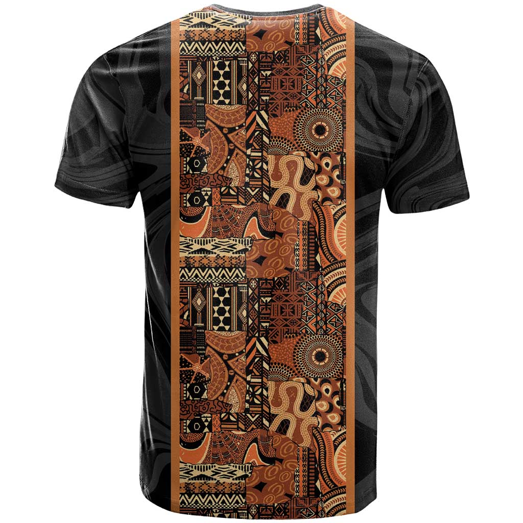 African Tribal Heritage T shirt Earth Tone Pattern