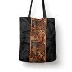 African Tribal Heritage Tote Bag Earth Tone Pattern