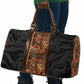 African Tribal Heritage Travel Bag Earth Tone Pattern