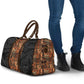 African Tribal Heritage Travel Bag Earth Tone Pattern
