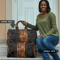 African Tribal Heritage Travel Bag Earth Tone Pattern