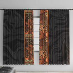 African Tribal Heritage Window Curtain Earth Tone Pattern