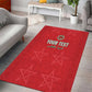 Custom Morocco Football Area Rug Allez les Lions de lAtlas