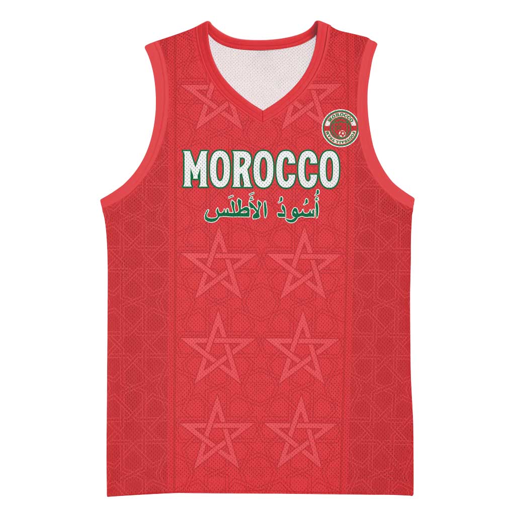 Custom Morocco Football Basketball Jersey Allez les Lions de lAtlas LT15