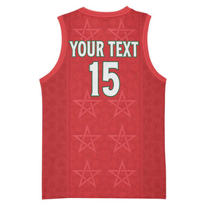 Custom Morocco Football Basketball Jersey Allez les Lions de lAtlas LT15