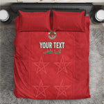 Custom Morocco Football Bedding Set Allez les Lions de lAtlas