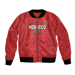 Custom Morocco Football Bomber Jacket Allez les Lions de lAtlas