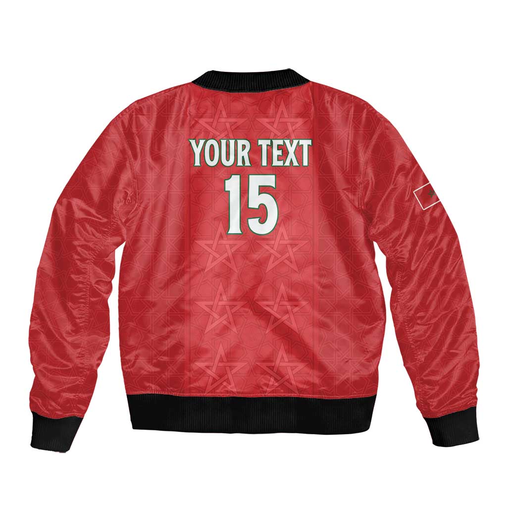 Custom Morocco Football Bomber Jacket Allez les Lions de lAtlas