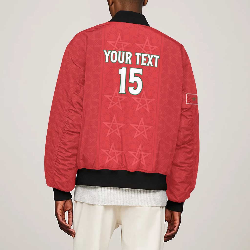 Custom Morocco Football Bomber Jacket Allez les Lions de lAtlas
