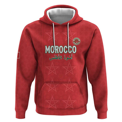 Custom Morocco Football Hoodie Allez les Lions de lAtlas