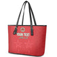 Custom Morocco Football Leather Tote Bag Allez les Lions de lAtlas