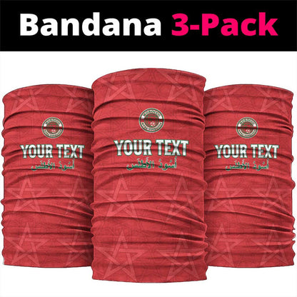 Custom Morocco Football Neck Gaiter Allez les Lions de lAtlas LT15