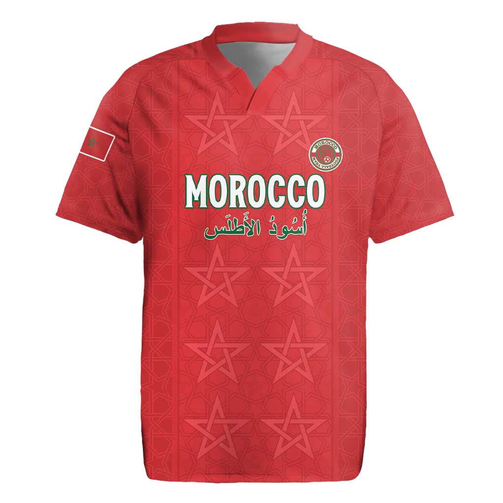 Custom Morocco Football Rugby Jersey Allez les Lions de lAtlas
