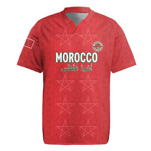 Custom Morocco Football Rugby Jersey Allez les Lions de lAtlas