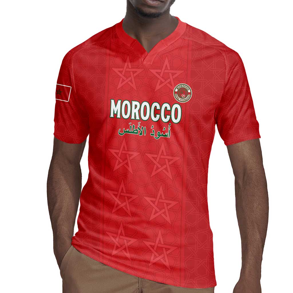 Custom Morocco Football Rugby Jersey Allez les Lions de lAtlas