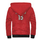 Custom Morocco Football Sherpa Hoodie Allez les Lions de lAtlas