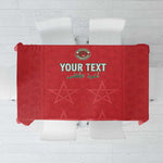 Custom Morocco Football Tablecloth Allez les Lions de lAtlas
