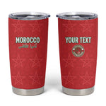 Custom Morocco Football Tumbler Cup Allez les Lions de lAtlas