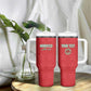 Custom Morocco Football Tumbler With Handle Allez les Lions de lAtlas