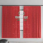 Custom Morocco Football Window Curtain Allez les Lions de lAtlas